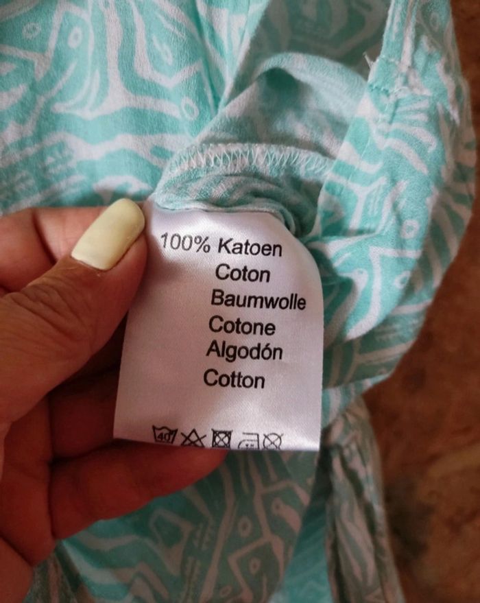 🌺 combinaison fille blanche et turquoise 122-128 cm - 7/8 ans🌺 - photo numéro 10