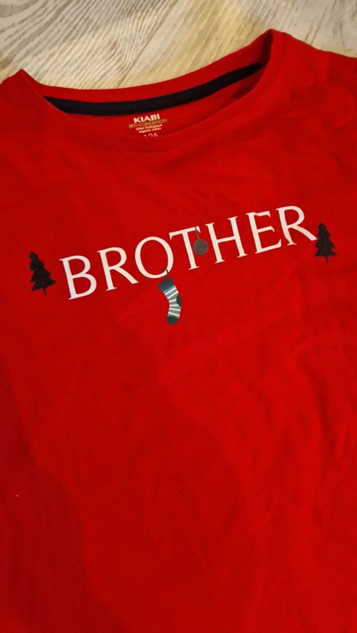 Tee shirt de noel royge brother Kiabi 🎅 12 ans - photo numéro 2