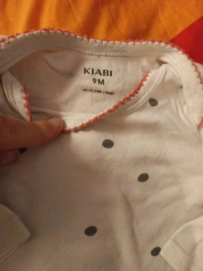 Joli body a poids coton 9 à 12 mois - photo numéro 2