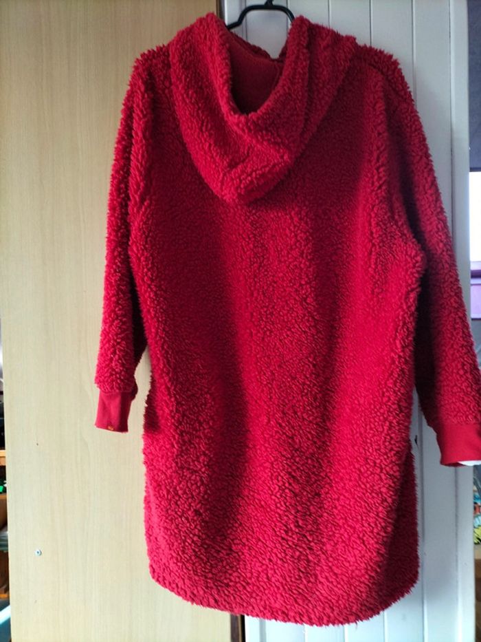 Poncho de nuit polaire rouge - photo numéro 3
