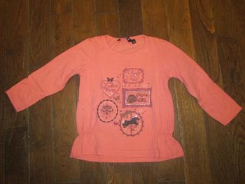 T-shirt fille 4 ans punkidz