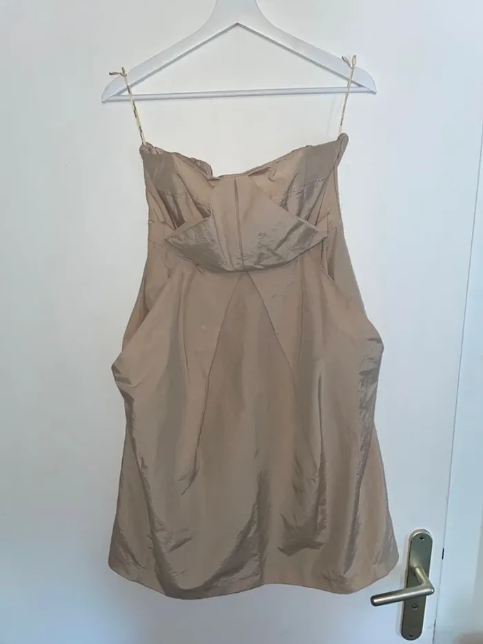 Robe bustier rose/beige Manoukian S