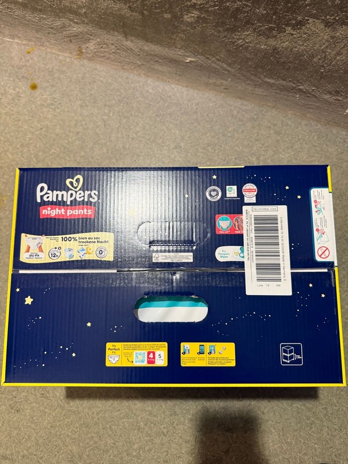 Carton 86 couches Pampers pants night taille 4 - photo numéro 3