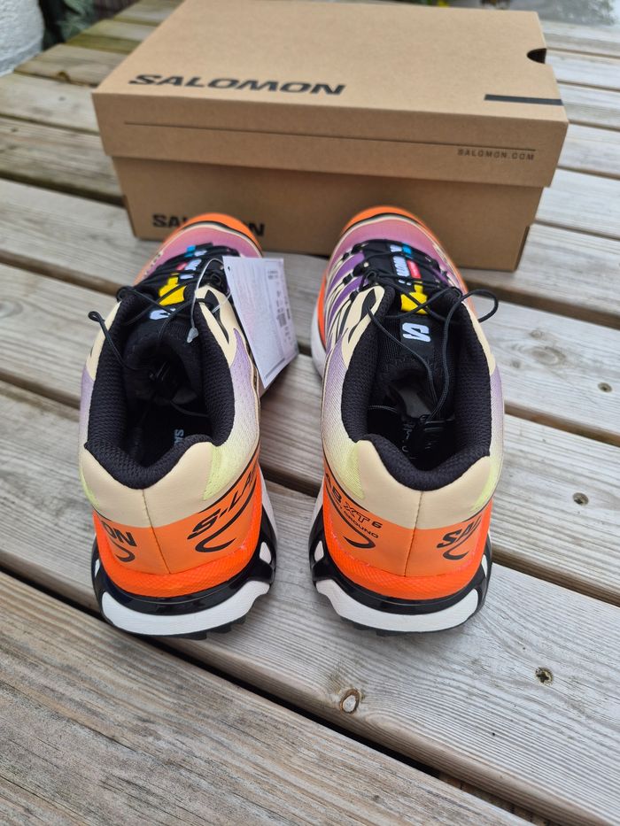 Salomon XT-6 UNISEX black / almond cream / dragon fire – taille 38 - photo numéro 3