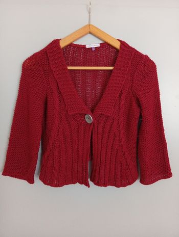 Gilet boléro bordeaux court t38