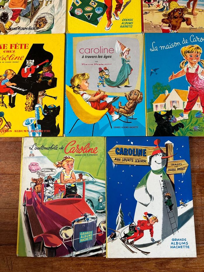 Lot de 8 Grands Albums Hachette anciens livres Caroline Pierre Probst bd vintage - photo numéro 2
