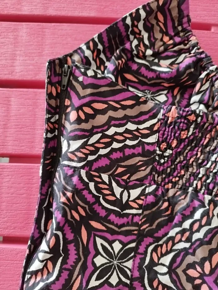 Robe d'été dos nu violette YK2 coton - photo numéro 7