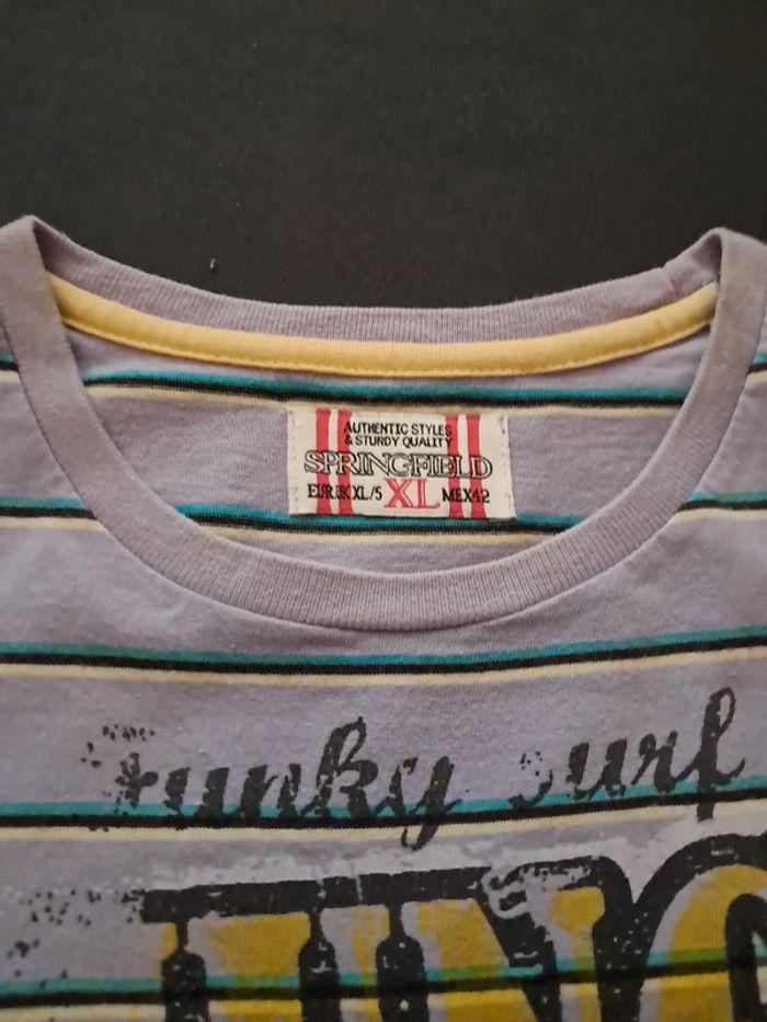 T-shirt Springfield Vintage Funky surf Quality Jungle Festival march 1986 - photo numéro 3