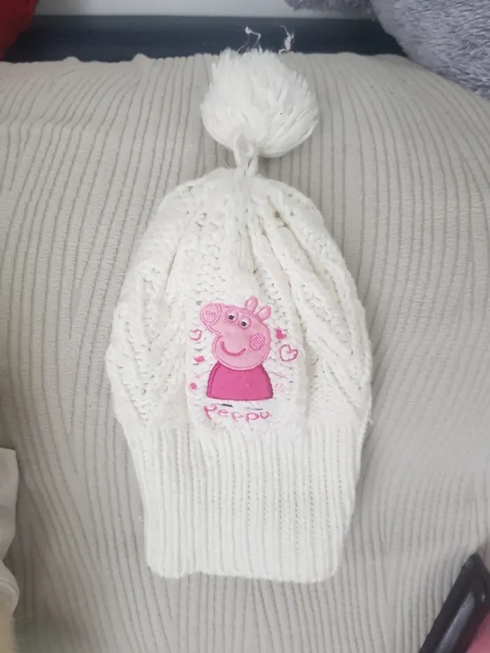 Bonnet PeppaPig Taille 5-8ans