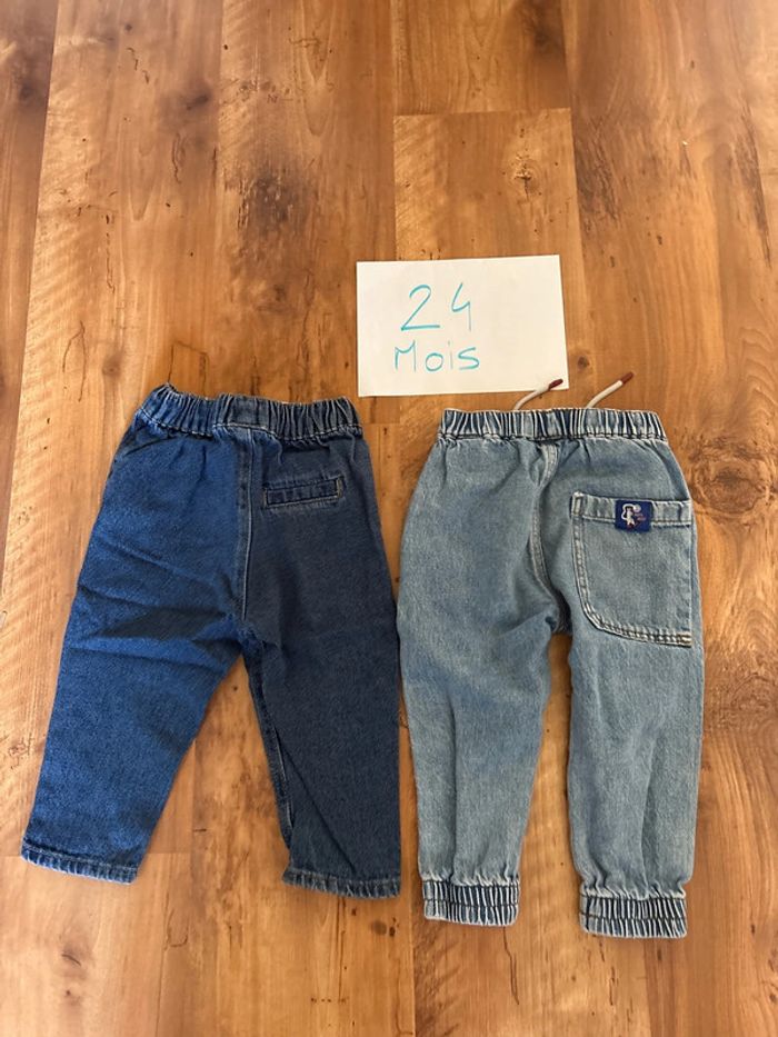 Lot de jeans bleu taille 24 mois - photo numéro 4