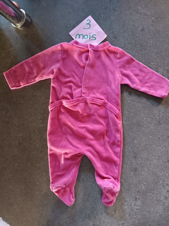 Pyjama licorne rose fushia 3 mois - photo numéro 4