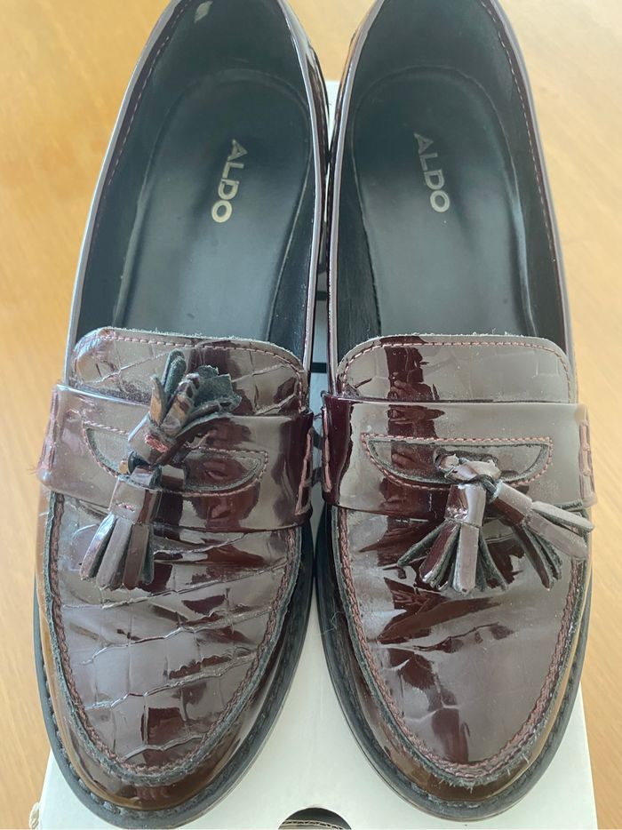 Chaussure Aldo rouge bordeau - photo numéro 7