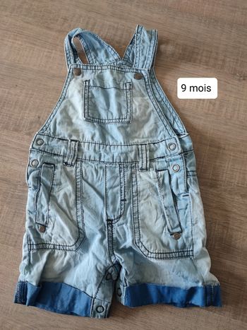 Salopette short 9mois orchestra