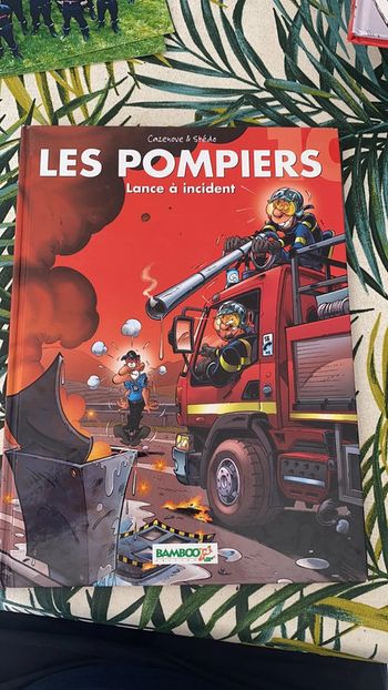 BD les pompiers lance à incident