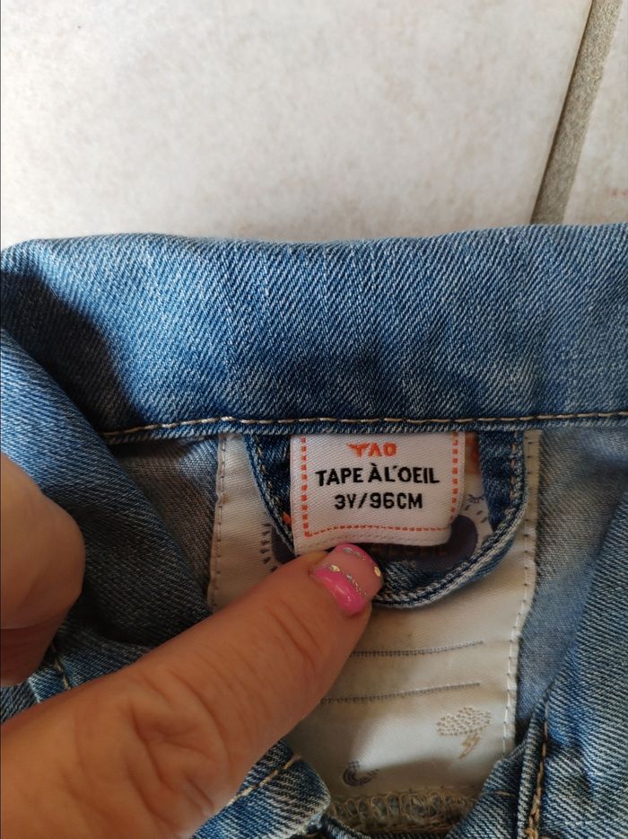 Veste en jean Tape à l'oeil, taille 3 ans - photo numéro 3