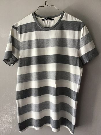 Tee shirt gris et blanc