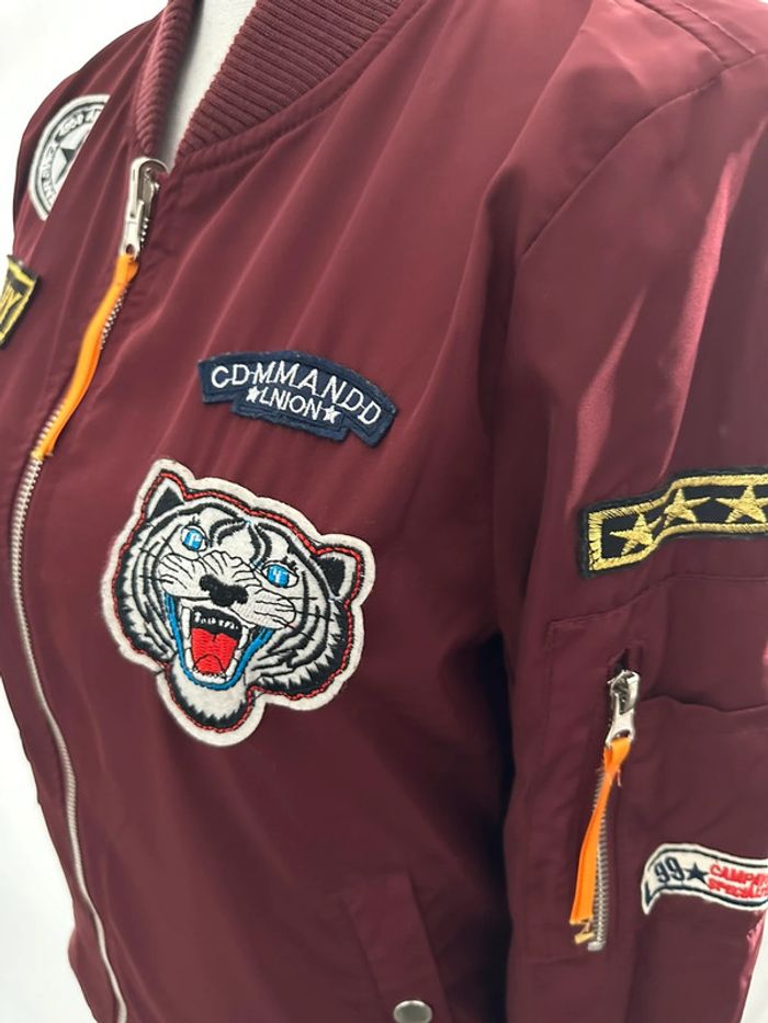 Bomber réversible bordeaux et rose T38 - photo numéro 7