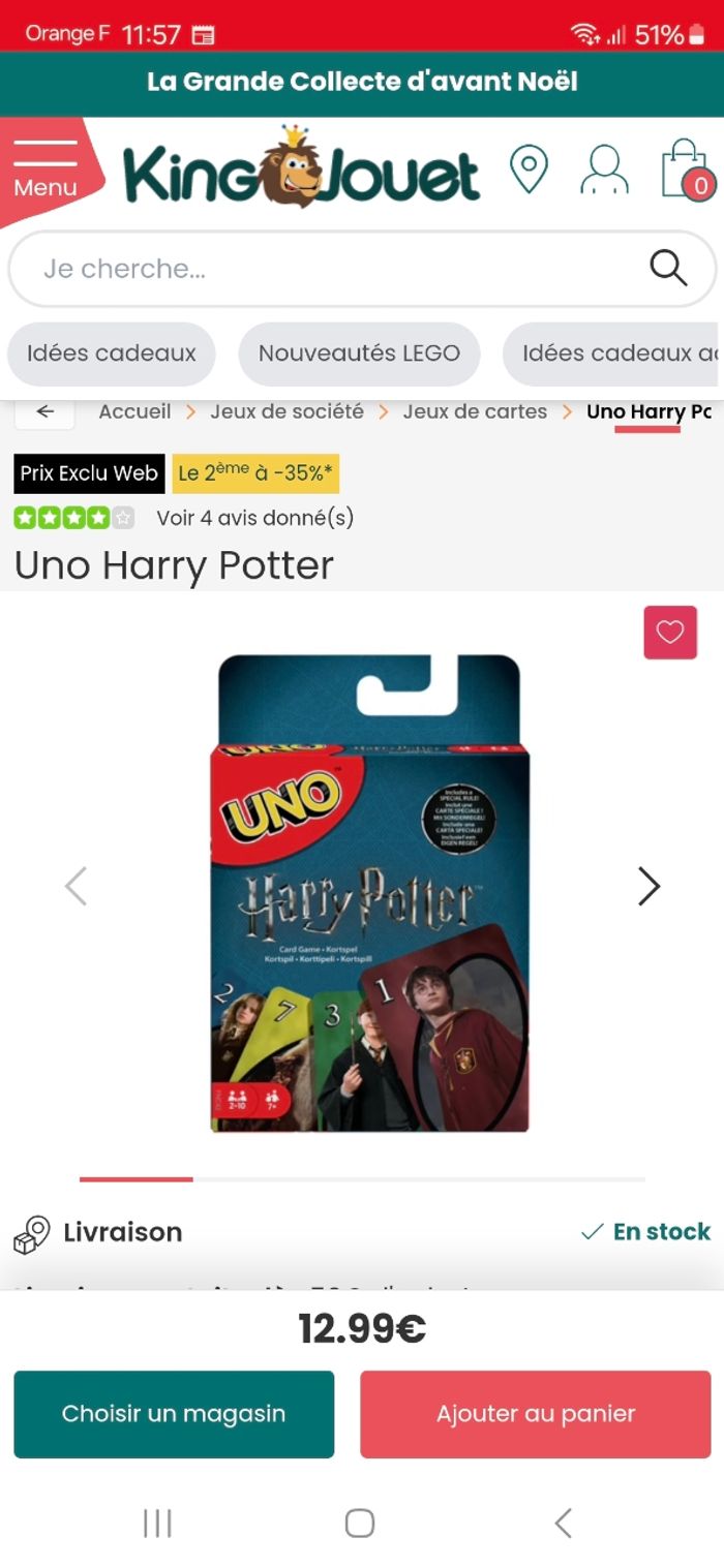 Jeux de Uno Harry Poter - photo numéro 9