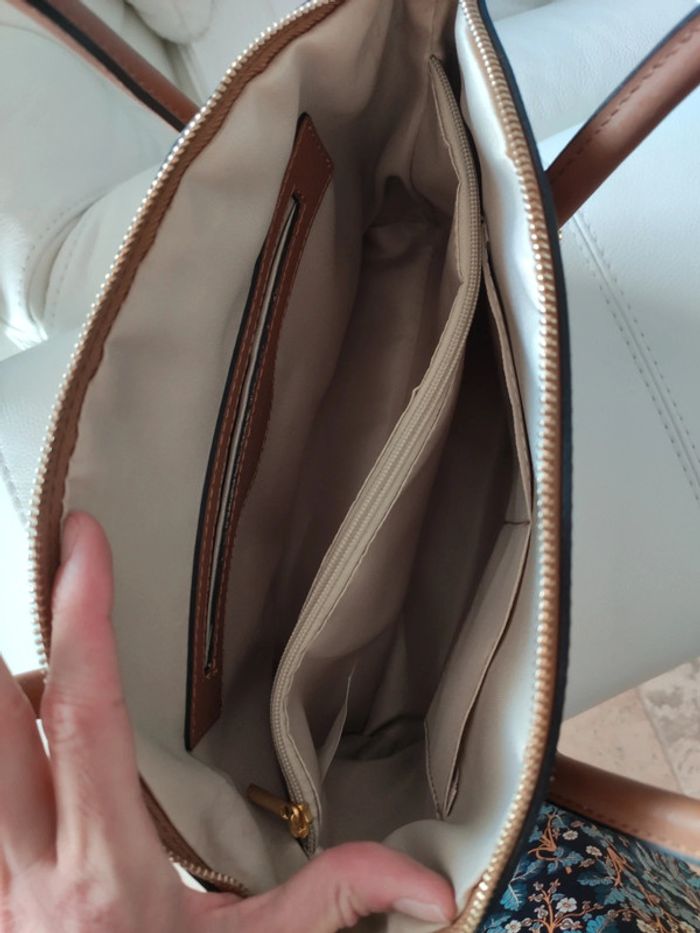 Sac à main marron Camel Pierre Cardin - photo numéro 4