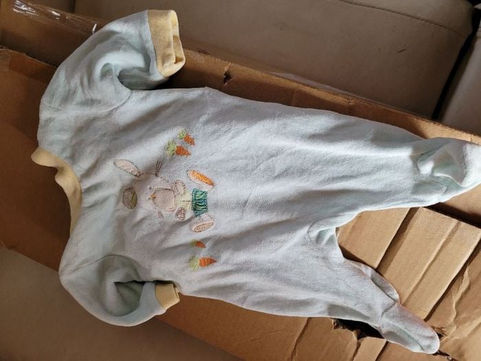 Pyjama velours kitchoun 1 mois