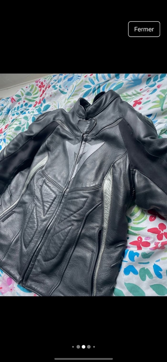 Veste en cuir dainese - photo numéro 5