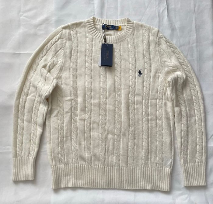 Polo Torsadé Ralph Lauren Beige - Taille S - photo numéro 3