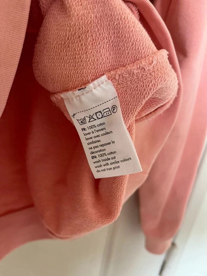 Sweat Pull Roland Garros officiel taille xs 14 ans rose saumon #EmmaLille14ans #EmmaLilleXS34 - photo numéro 6