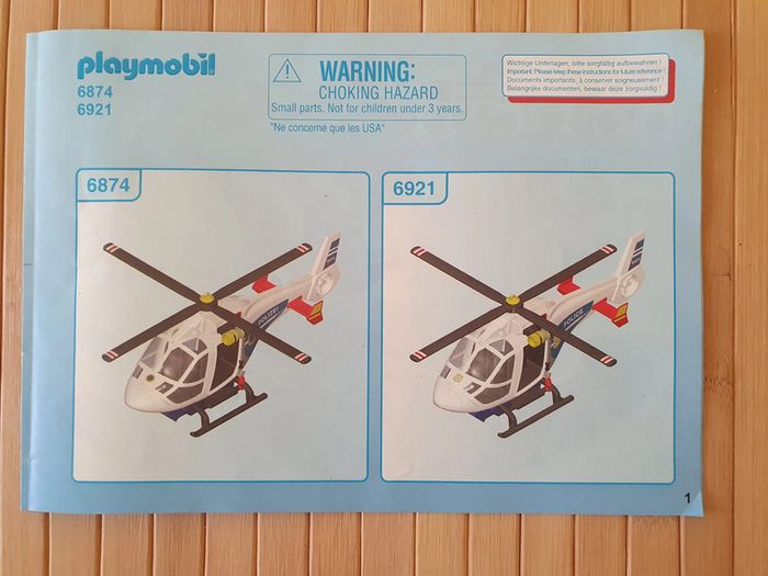 Playmobil Hélicoptère Police 6921 - photo numéro 6