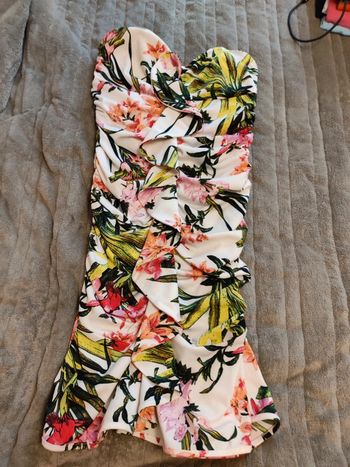 magnifique robe bustier fleurs