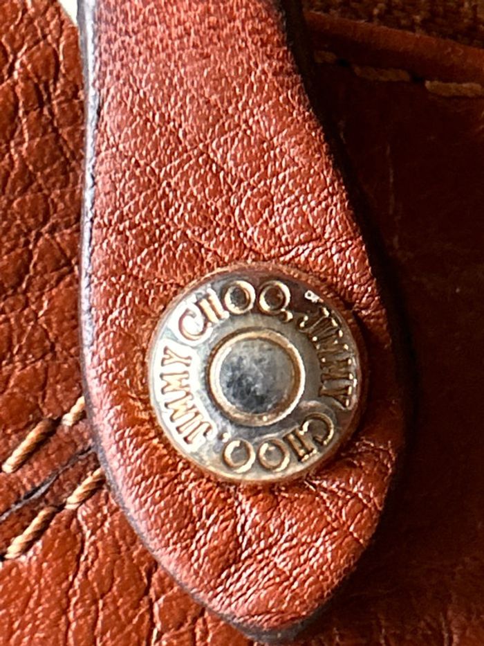 Sac marron bandoulière cuir Jimmy Choo - photo numéro 7