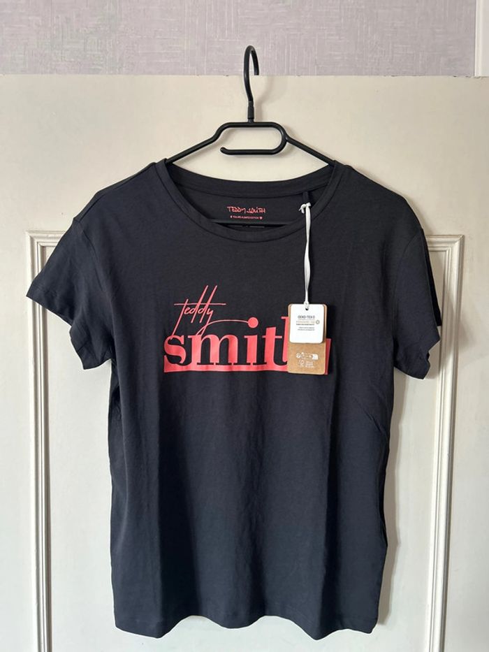 T-shirt Teddy Smith Girly noir rose édition limitée 12ans
