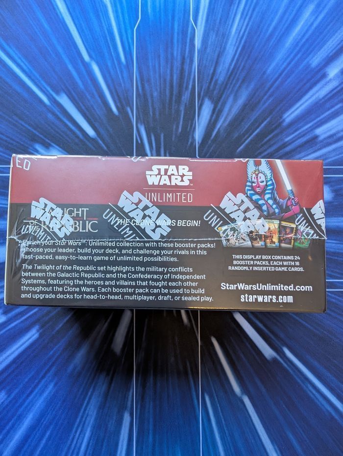 Displays 24 boosters Star Wars Unlimited Twilight Of The Republic - photo numéro 5
