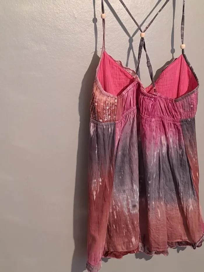 Débardeur ton violet - Marque Jolina - Taille 38 - Style vintage - Neuf avec étiquette. - photo numéro 10