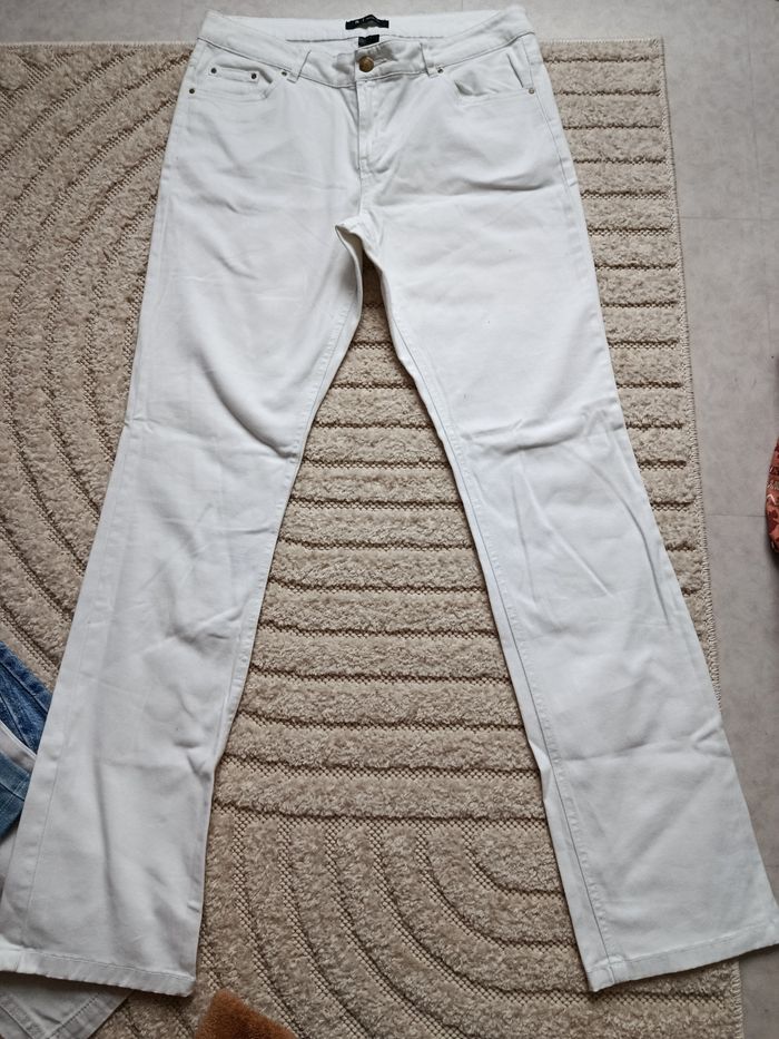 Jean blanc  T 40