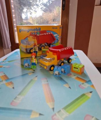 Playmobil 1 2 3 camion benne