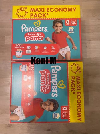Pampers pants taille8