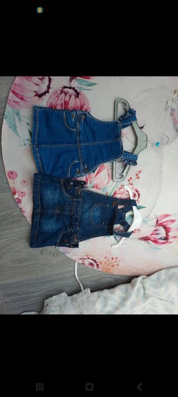 Robe en jeans fille 6 mois lot