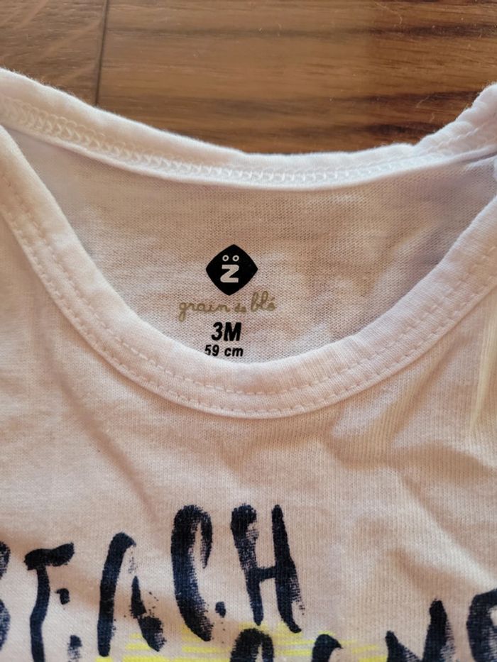 Lot de 4 tee-shirts manches courtes et 2 débardeurs garçon 3 mois - photo numéro 11