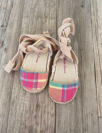 Sandales à lacet cheville madras Ralph Lauren 16