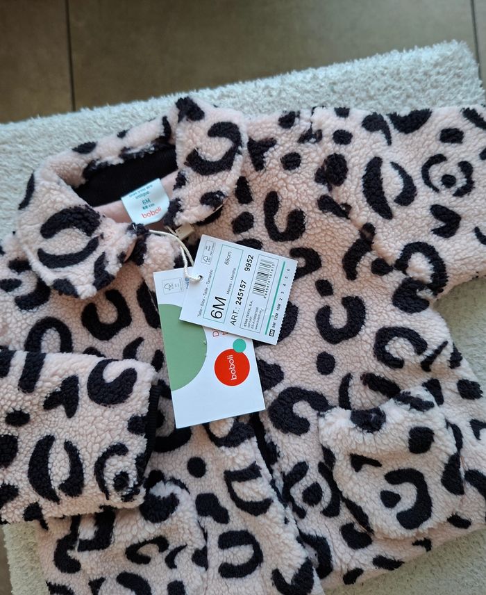 Manteau bébé fille léopard Boboli neuf - photo numéro 3