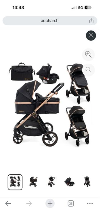 Poussette 3 en 1