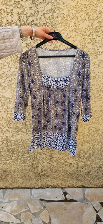 Tunique motifs fleurs