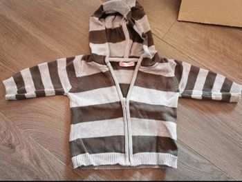Gilet zippé à capuche bébé garçon 3 mois