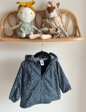 Imperméable Petit Bateau bleu