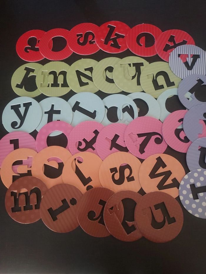 Lot lettres scrapbooking - photo numéro 2