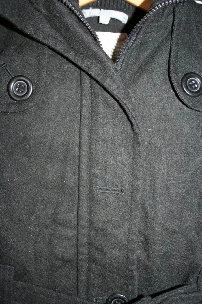 Veste noire avec ceinture marque Vynil Fraise taille 6 ans - photo numéro 2
