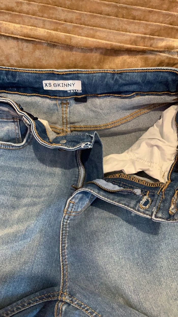 Jeans skinny taille XS/34/14ans - photo numéro 7