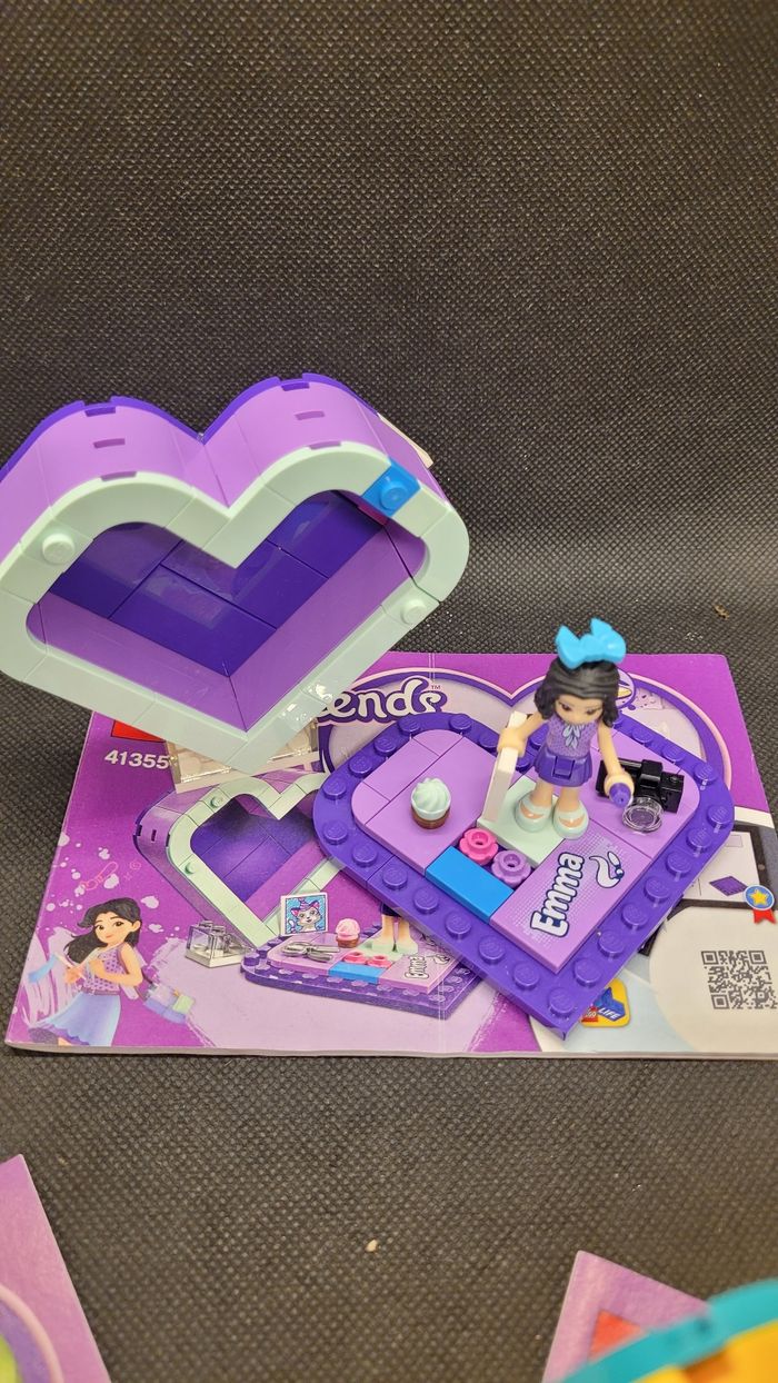 Lot de 3 cœurs Lego Friends 41354/41355/41358 - photo numéro 3