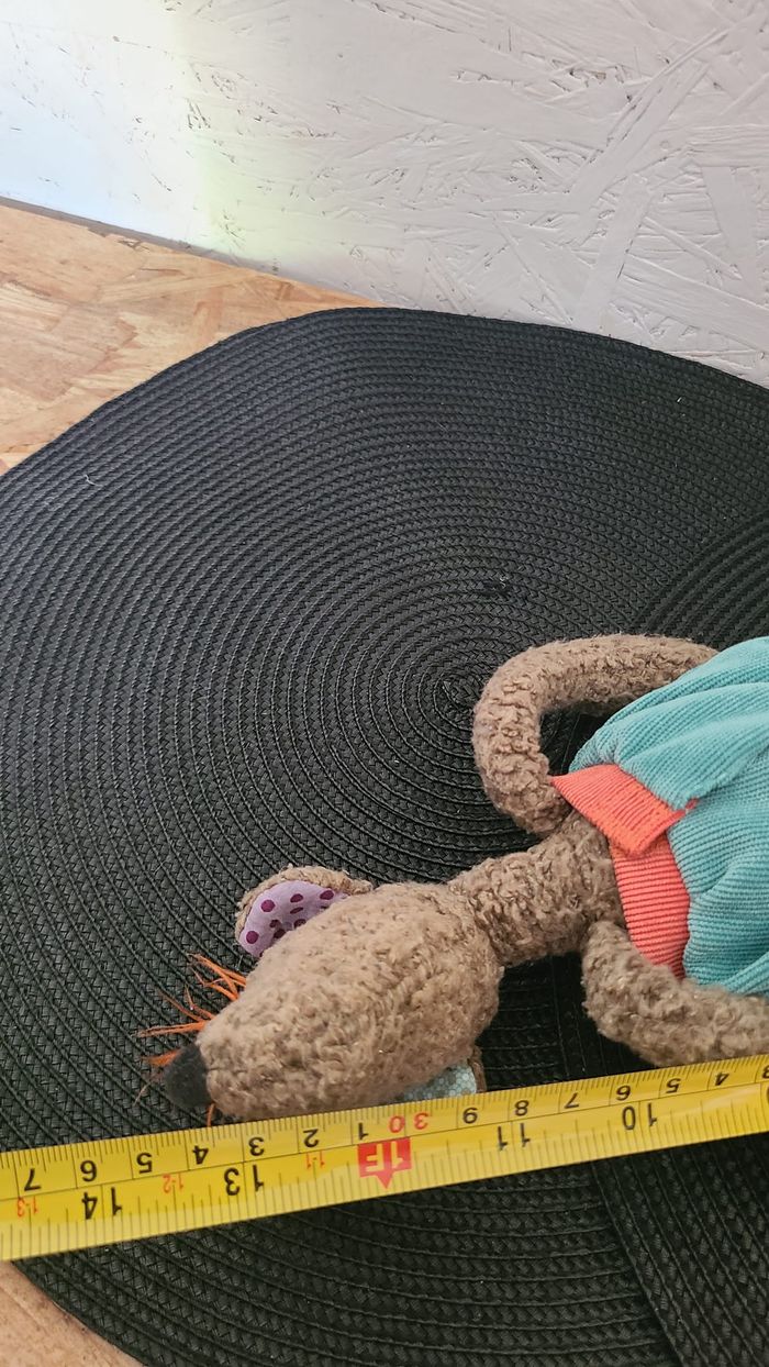 Doudou souris marron short vert Au Fond de la Cour MOULIN ROTY - photo numéro 3