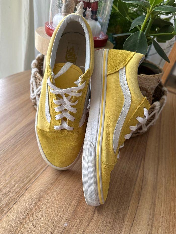 Vans old school jaune et blanche - photo numéro 4
